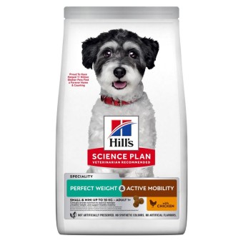 Hill's SCIENCE PLAN Perfect Weight + Active Mobility Hundefutter Small & Mini Adult mit Huhn 