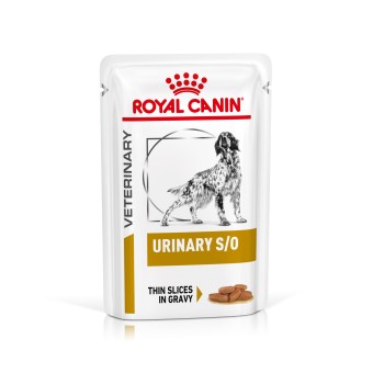 ROYAL CANIN Veterinary URINARY S/O Feine Stückchen in Soße Nassfutter für Hunde 12 x 100 g 