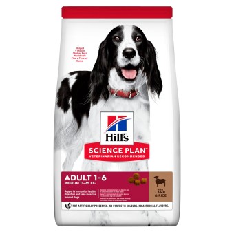 Hills Science Plan Medium Adult Hundefutter mit Lamm & Reis 