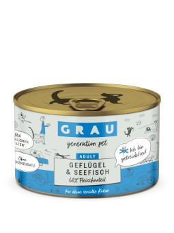 Grau Geflügel & Seefisch Nassfutter 6x200 g