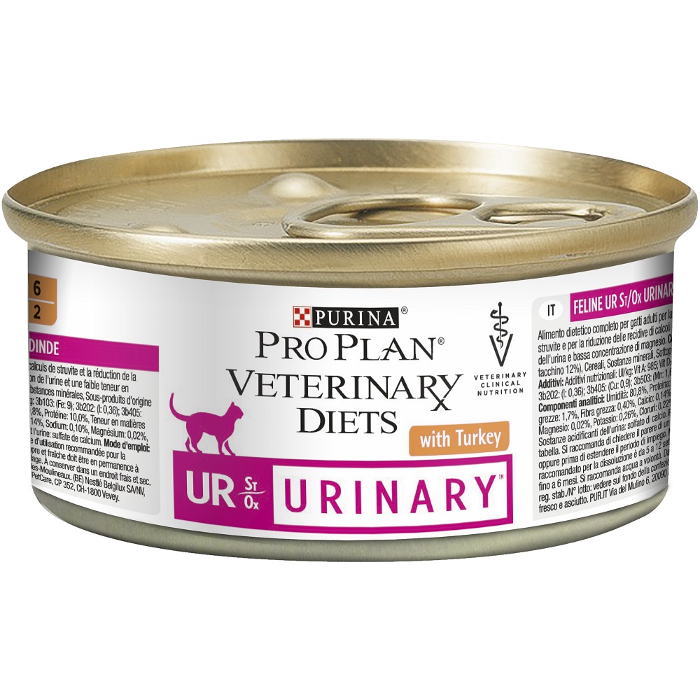 Purina PRO PLAN Veterinary Diets UR St/Ox Urinary Katze Mousse 24x195g 