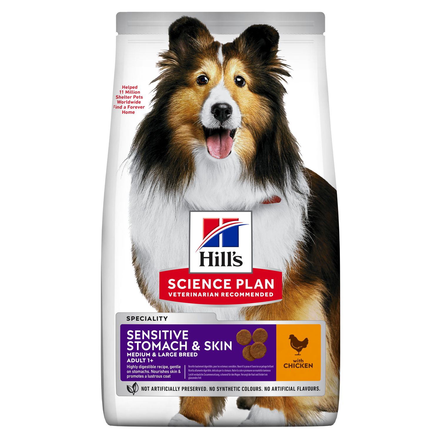 Hills Science Plan Sensitive Stomach & Skin Medium Adult 1+ Hundefutter 