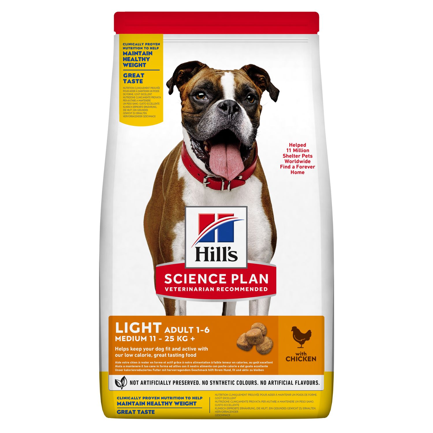 Hills Science Plan Light Medium Adult Hundefutter 
