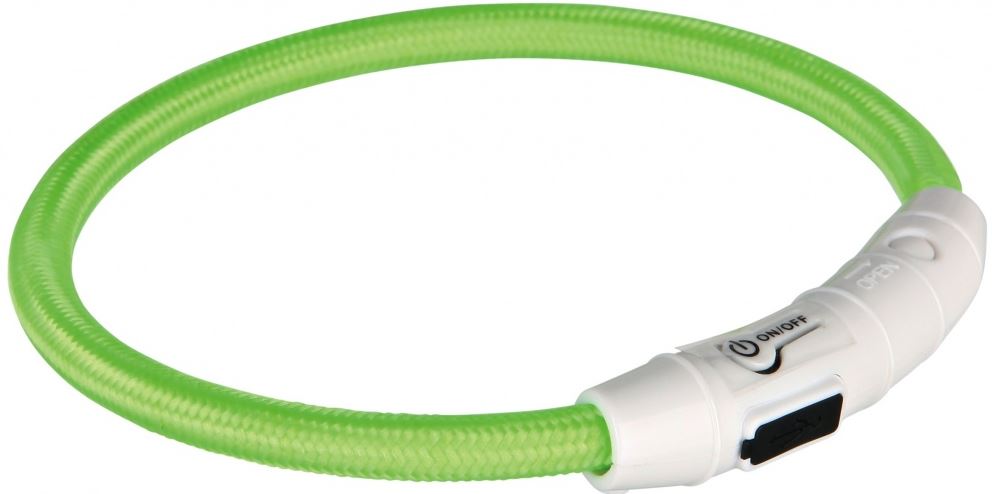 USB Flash Leuchtring - grün M-L - 45 cm/ø 7 mm